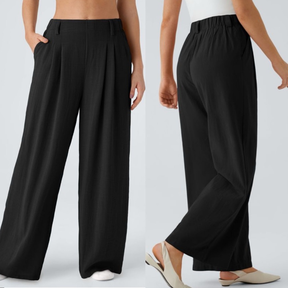HALARA Black Wide Leg Pants